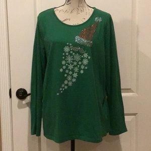 2XL Kim Rogers “Bling” Santa Shirt.